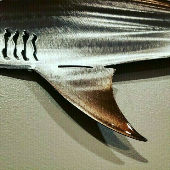 Metal Shark Art Wall Decor