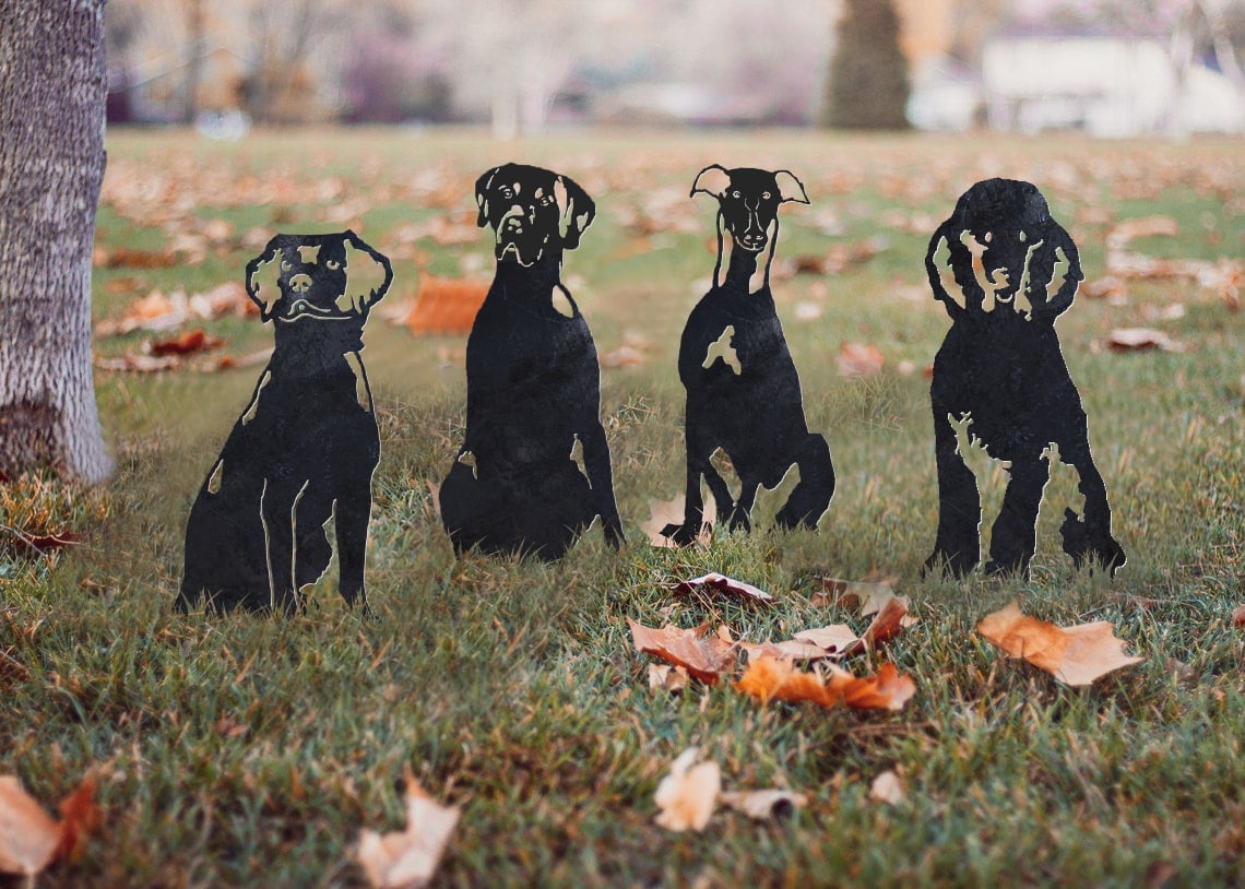 German Shorthaired Pointer Metal Silhouette