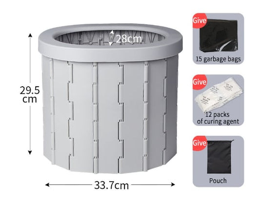 Outdoor portable foldable toilet