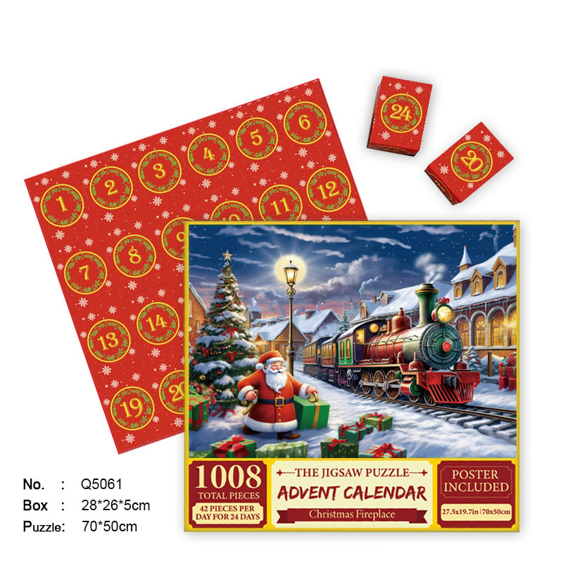 🎄2023 New Christmas Advent Calendar Jigsaw Puzzle 1000pcs🧩🎁(Buy 2 Free Shipping)