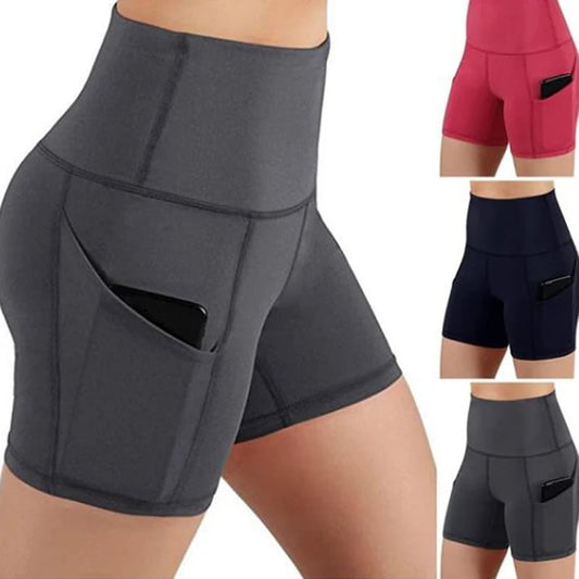 Buy 2 get 10% off🔥Women High Waist Hip Lifting Yoga Shorts Pocket