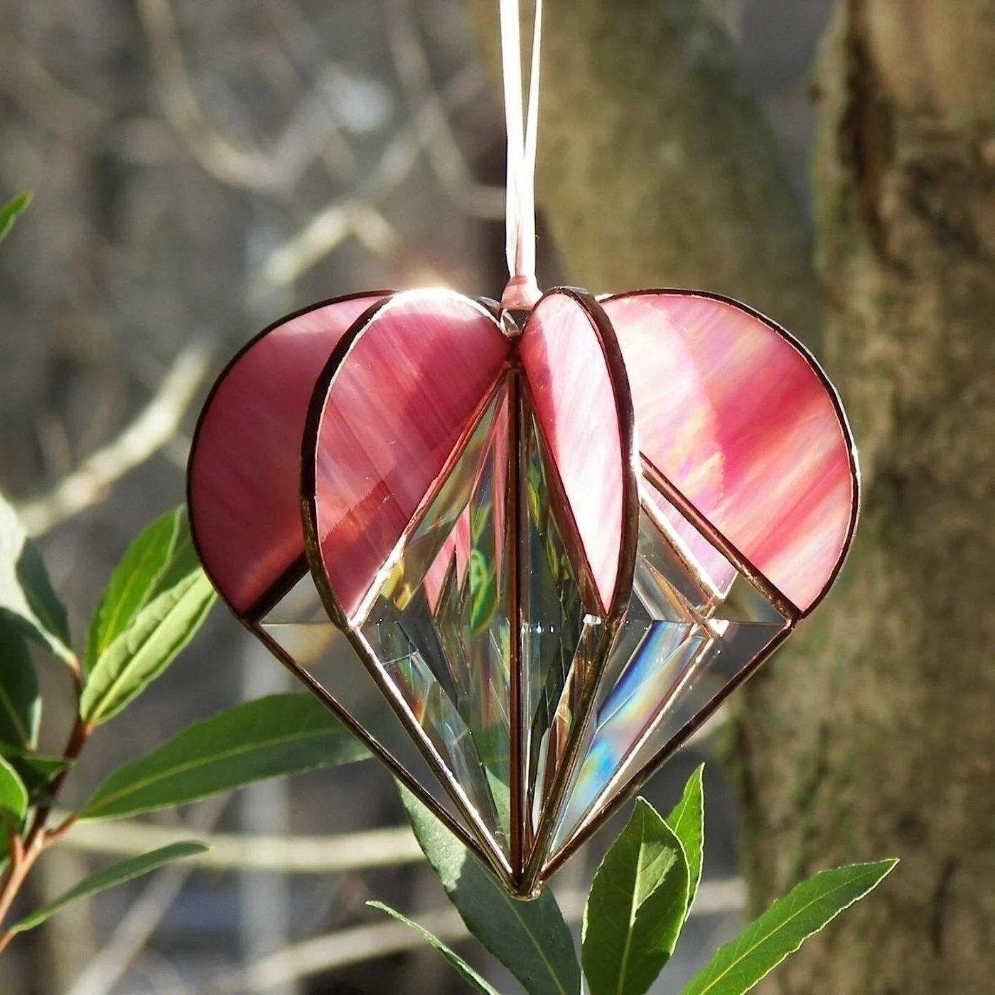 🔥 Stained Heart-shaped Suncatcher