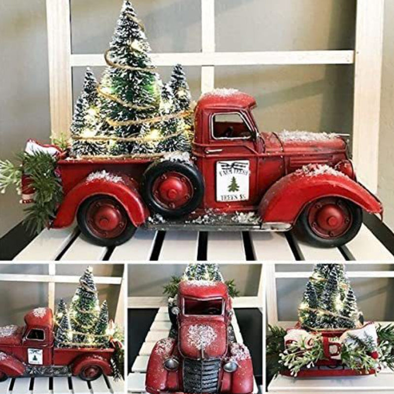 (🌲EARLY CHRISTMAS SALE - 50% OFF) Red farm Truck Christmas Centerpiece, Buy 2 Free Shipping