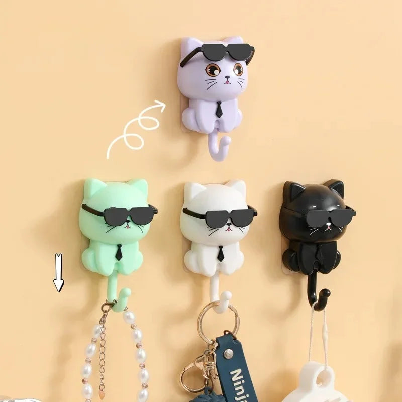 Sunglasses Cat Key Hook (4PCS)