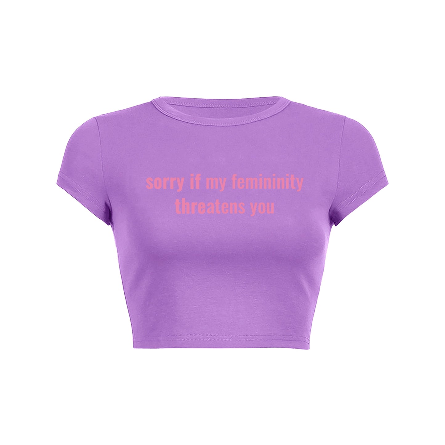 Feminine Power Crop Top Baby Tee