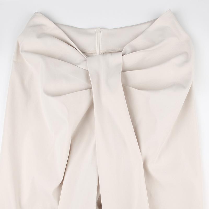 Ruched zip-up straight leg low rise pant