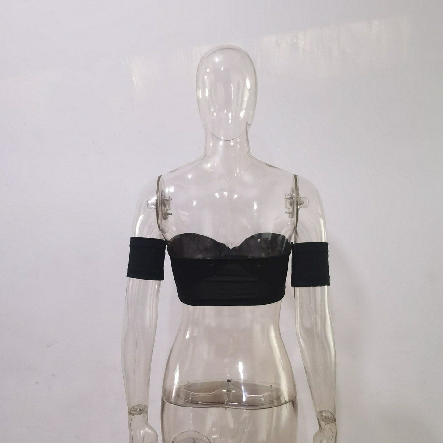 Off shoulder solid knotted tube top y2k 90s Revival Techno Fashion