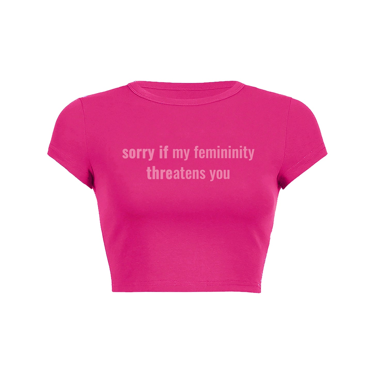 Feminine Power Crop Top Baby Tee