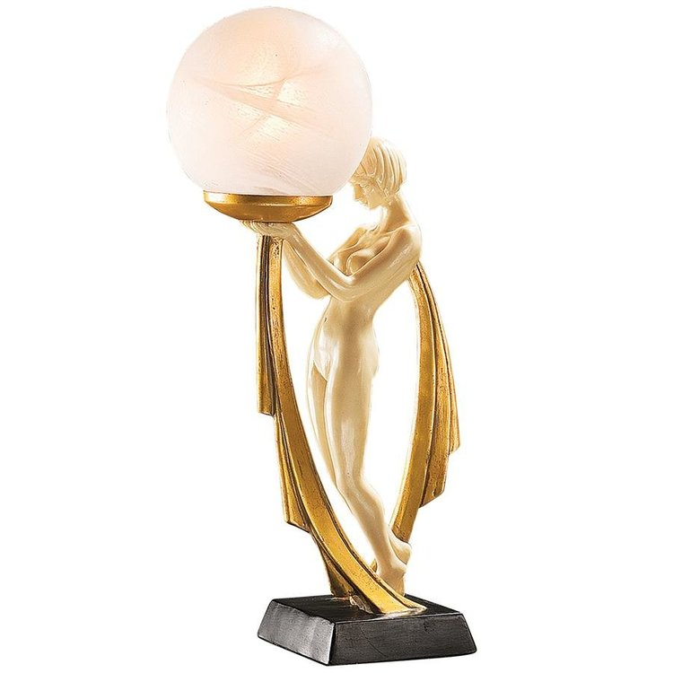 Art Deco Illuminated Statue