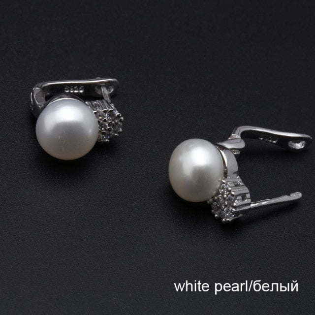 Fashion Natural freshwater black pearl ear clip