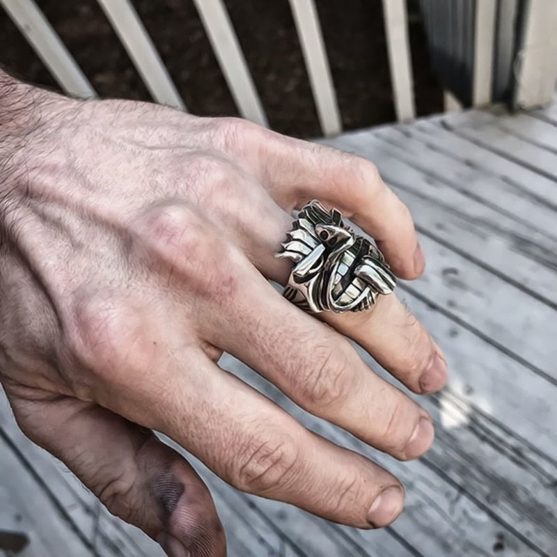 Māori Mythology Stainless Steel Tiki Totem Rings