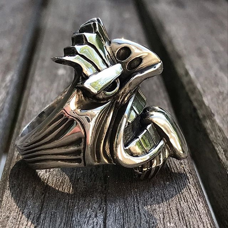 Māori Mythology Stainless Steel Tiki Totem Rings