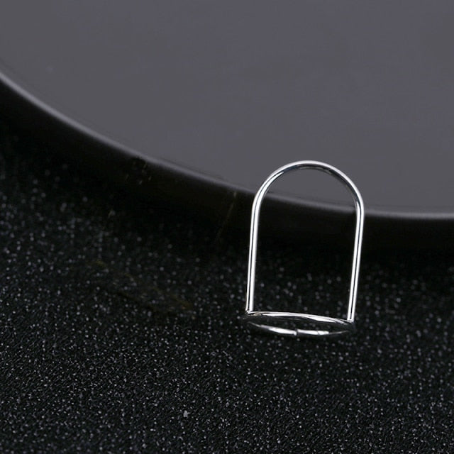 Gothic Metal Line Thin Nail Rings Daily Fingertip Protective Cover Trendy Ring